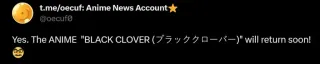 Black Clover Twitter
