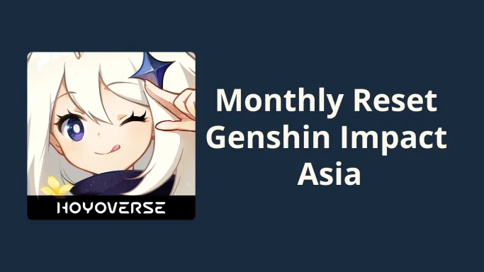 Countdown Monthly Reset Genshin Impact (Asia server)