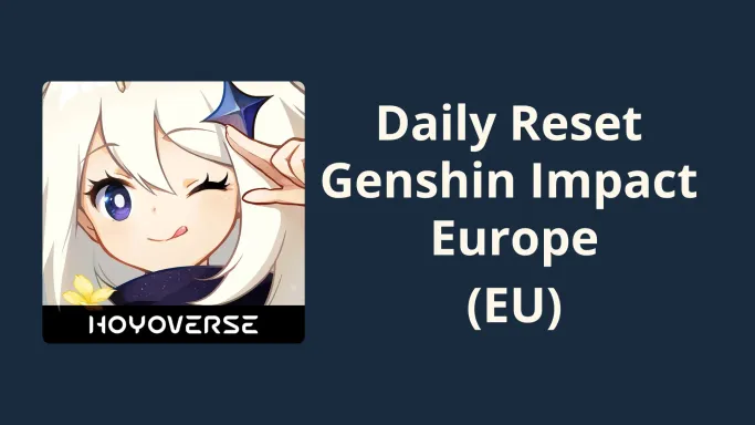 Countdown Daily Reset Genshin Impact (EU Server)