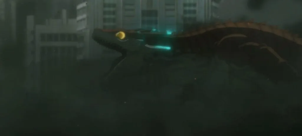 Kaiju atacando en Kaijuu 8-gou