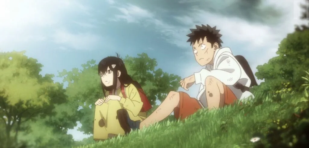 Mina y kafka de jovenes Kaijuu 8-gou