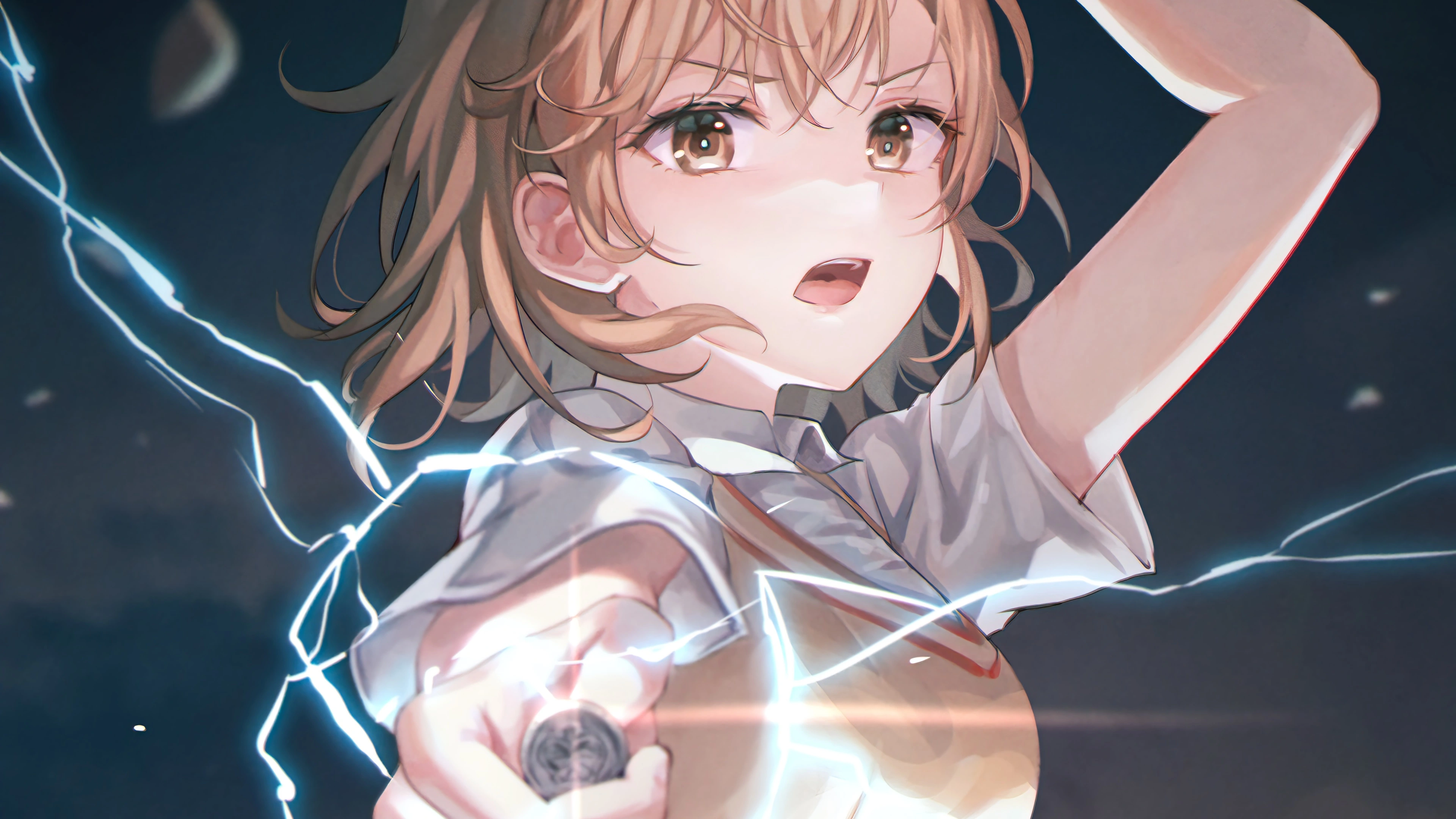 Mikoto Misaka shows off her sexy figure in underwear in a figurine