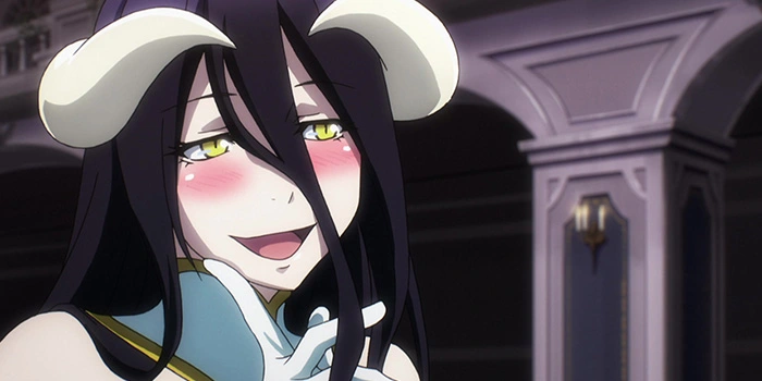 Albedo of Overlord exhibits her sensual figure on a scale
