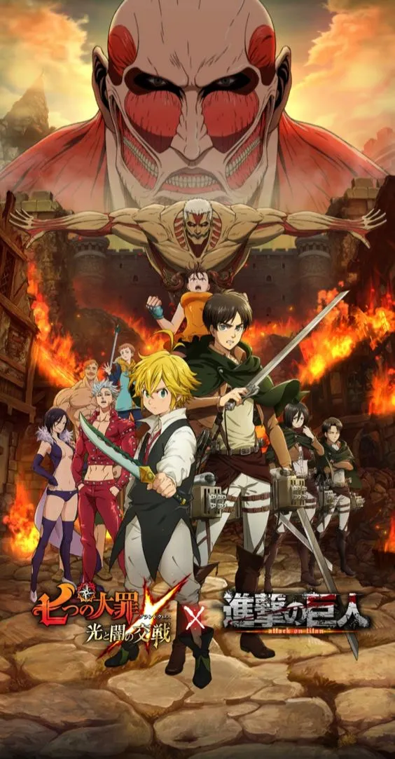 The Seven Deadly Sins collaborates with Shingeki no Kyojin